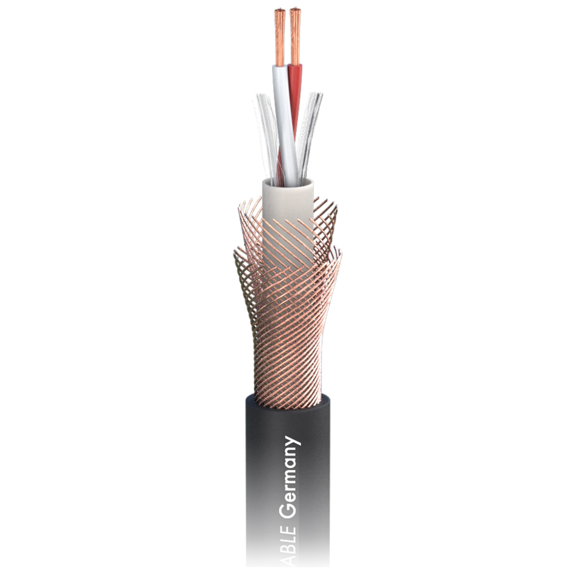 SommerCable - Cable de micrófono SC-Galileo 238 (5 m, 2 x 0,38 mm², apantallamiento doble, conectores Velvet Chrome XLR/XLR, NEUTRIK, 500 cm)