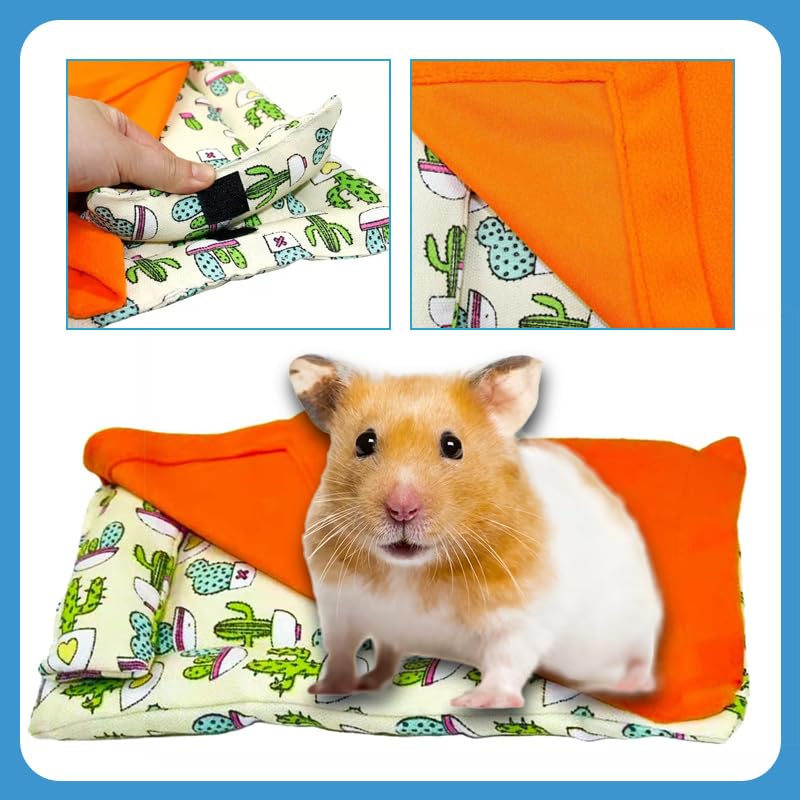 Set sacco a pelo con amaca con drago barbuto, letto per animali domestici con cuscino e coperta, habitat morbido e caldo, per drago barbuto, lucertola, leopardo, geco e piccoli animali domestici