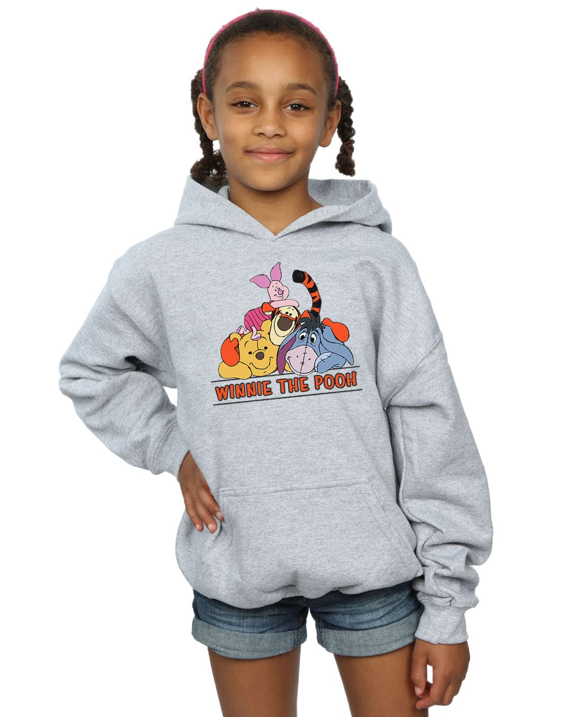 Absolute Cult Girls Sport Grey Disney Mickey Mouse Dash Hoodie 3-4 Years
