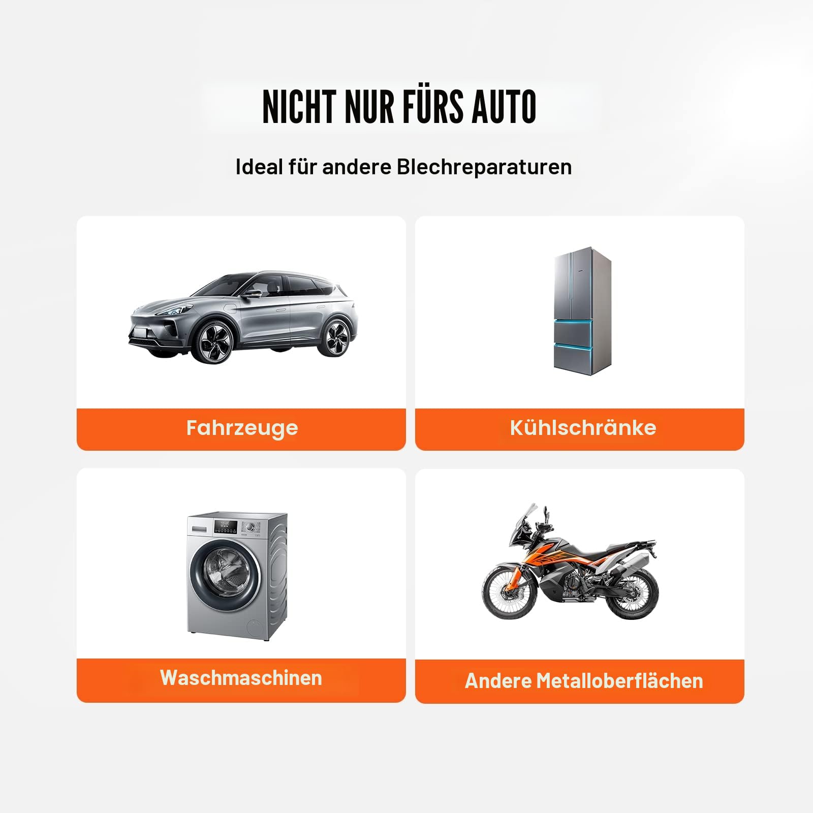 VEVOR 56-teiliger Brücken-Ausbeulen-Abzieher Dellen-Reparaturset, inkl. 20 Abziehlaschen & 6 x Brückenabziehlaschen, Aluminium Ausbeulwerkzeug Entfernung von Beulen, für Autos, Kühlschränken usw.