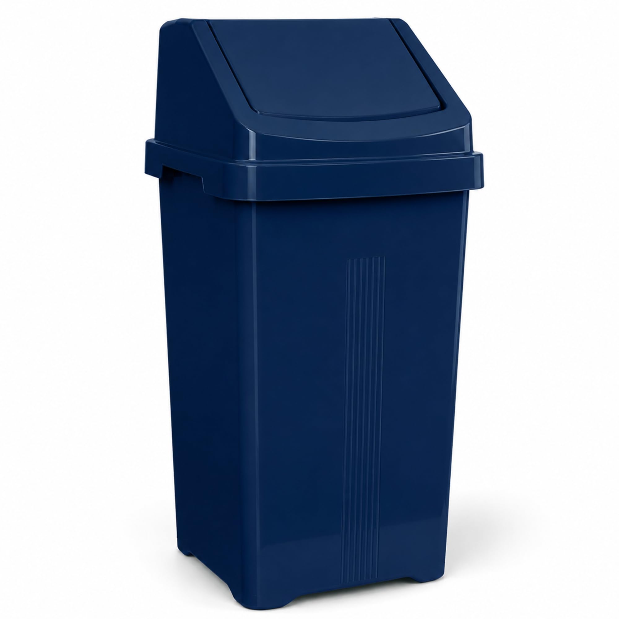 KetoPlastics 50L Swing Bin with Removable Lid Made in UK (Navy)