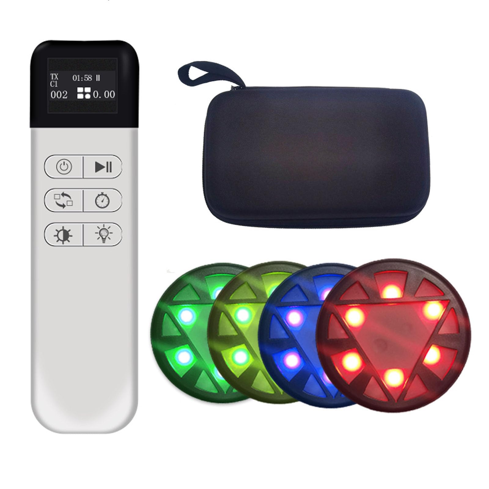 VILA SMO 4pcs Response Agility Training Light, Reaction Training Light Speed Agile Reaction Light Equipment With Remote Control, Type-c Charging, 6 Functional Modes, For All Sports, Improve Reflexes