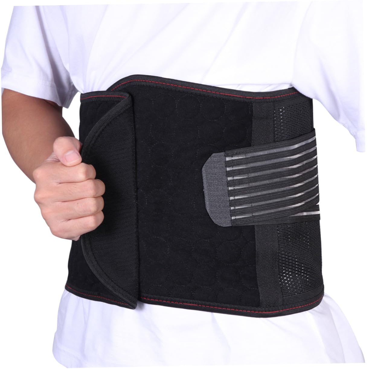 1kawałek Do Treningu Slimming Waist Belt Xl Czarny Oddychający Multi-funkcyjny Wspierający Talię Do Sportów i Ćwiczeń Zmniejsza Zmęczenie Mięśni i Opuchliznę