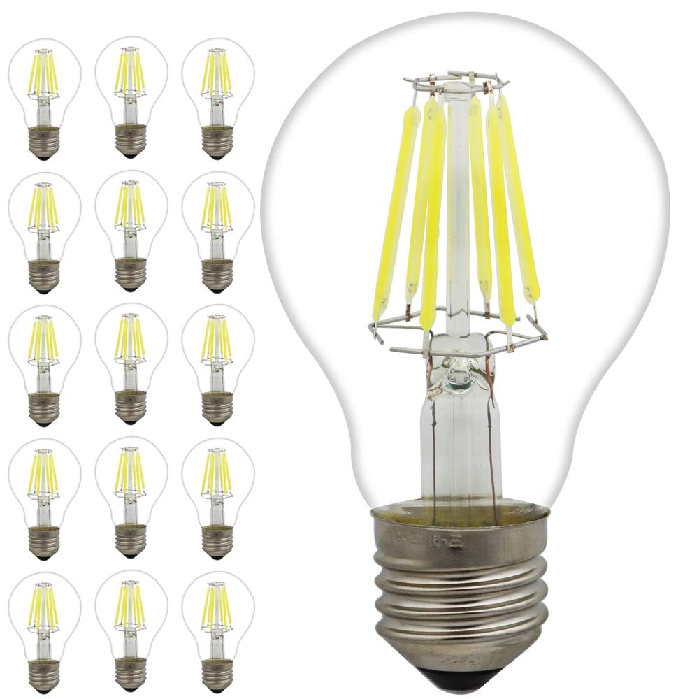 Bombilla led (15 unidades, E27, regulable, bajo consumo, luz blanca fría, 6000 K)