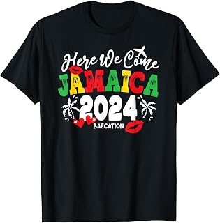 Jamaica Honeymoon 2024 Baecation vacay mode Wedding couples T-Shirt