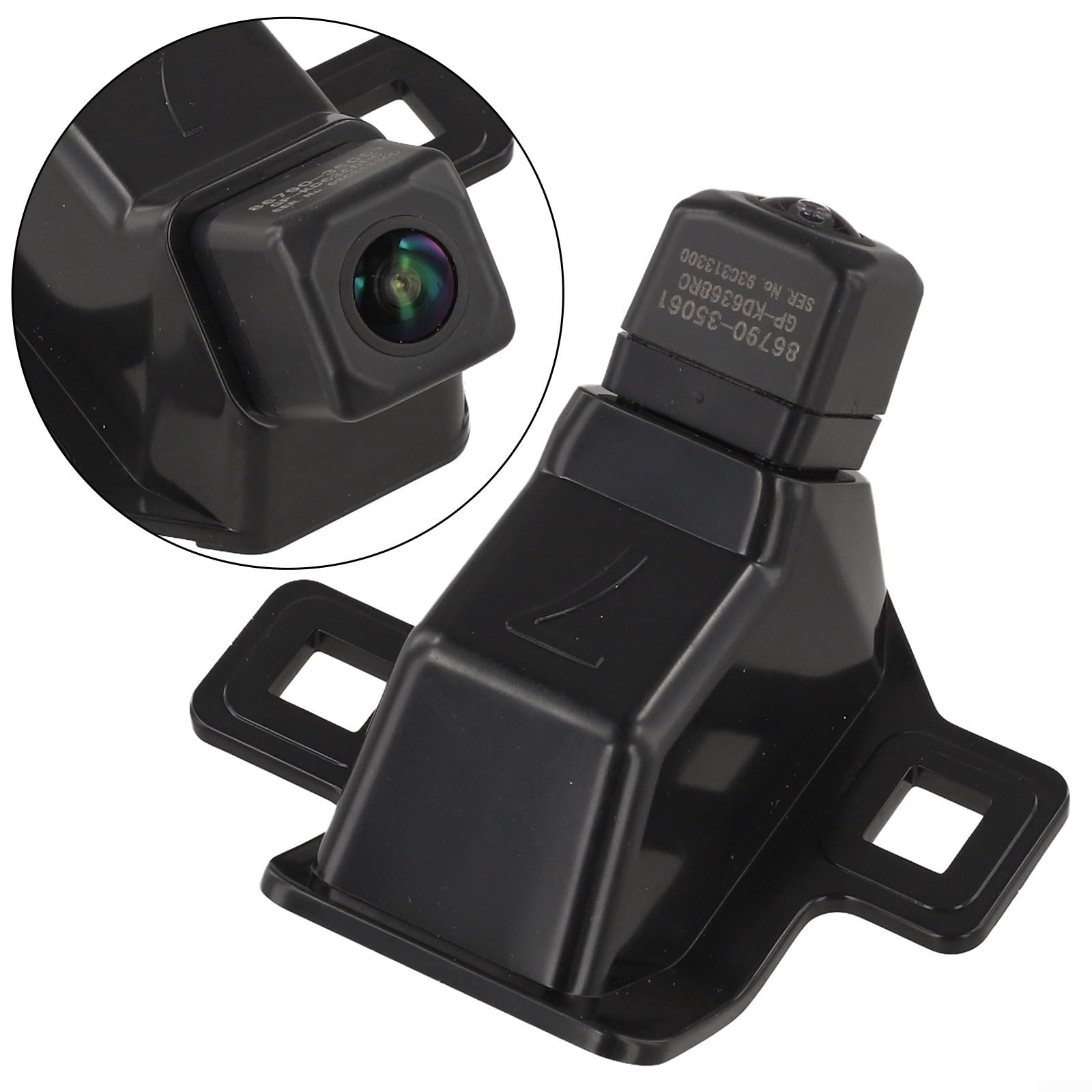 Acabado negro del OEM 86790-35061 de la cámara de marcha atrás del vidrio