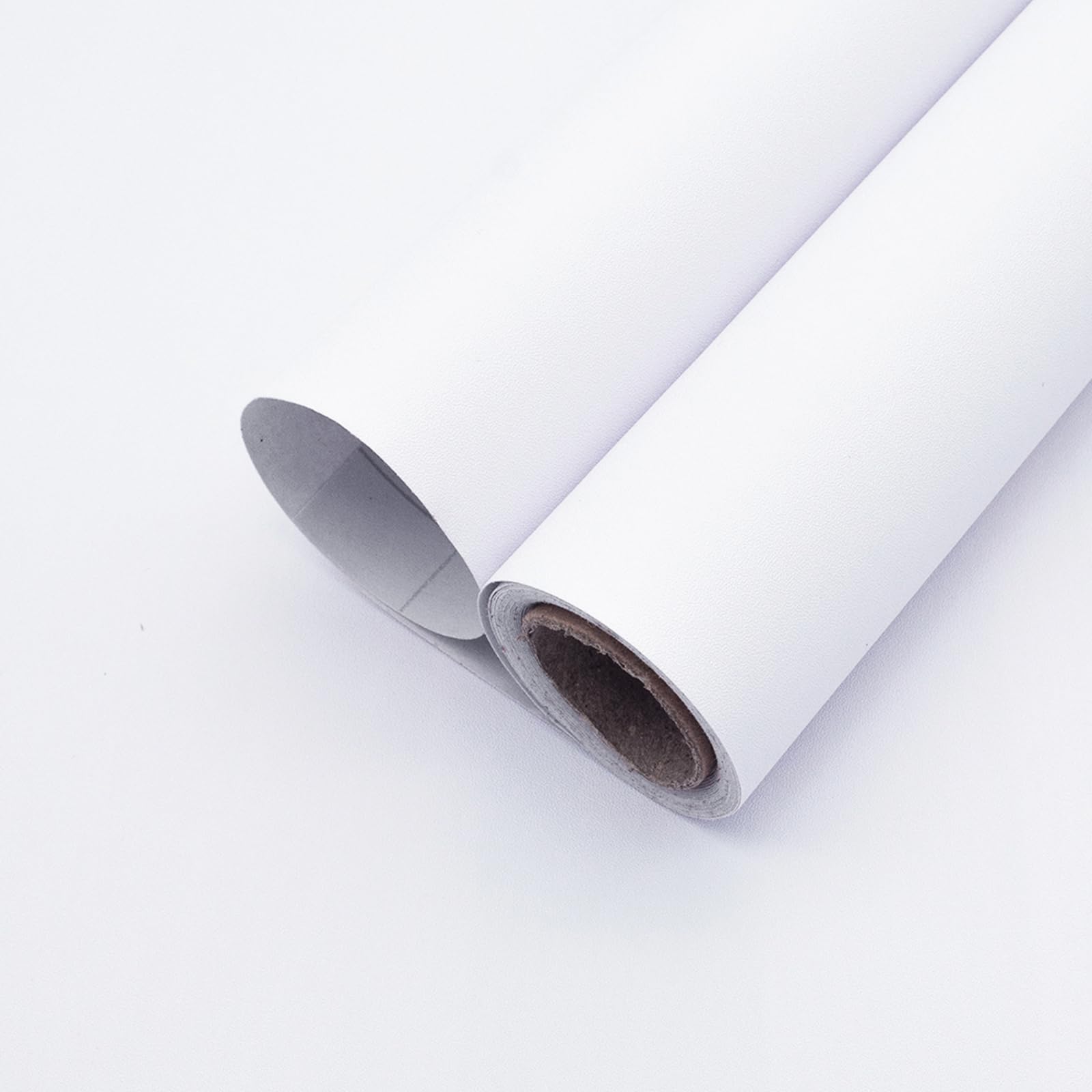 Yancorp 16"x120" Matte White Contact Papaer Peel and Stick Wallpaper Vinyl Wrap Countertop Wallpapers Waterproof for Cabinets Drawers Bedroom Kitchen