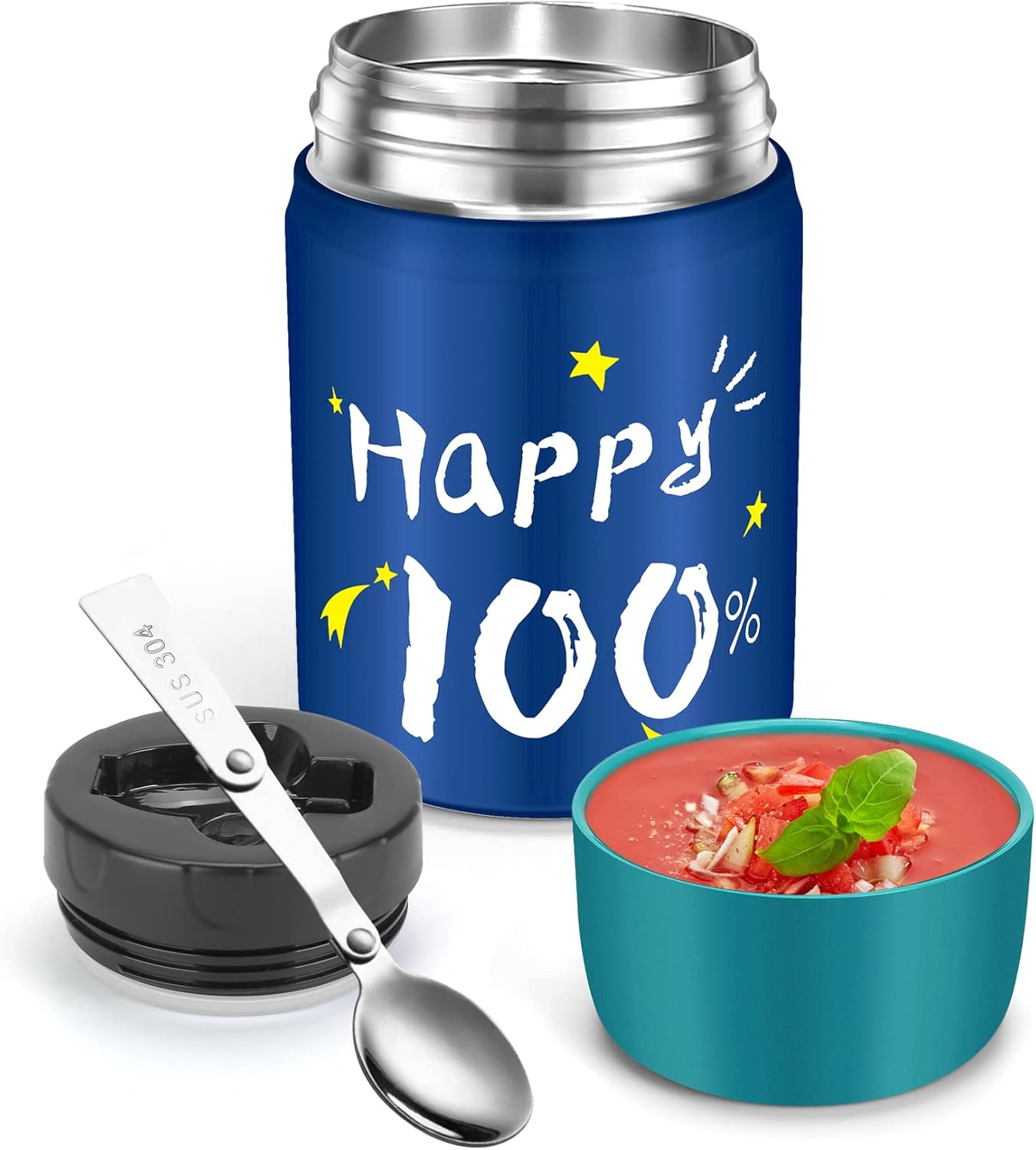 SSAWcasa Soup Thermos,27oz Thermos for Hot Food,Wide Mouth Thermos Food Jar,Food