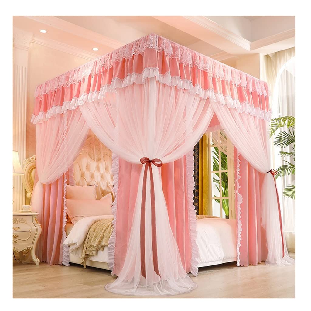 Auvent de lit à mailles OKUOKA structure premium 180x220 pour chambre élégante