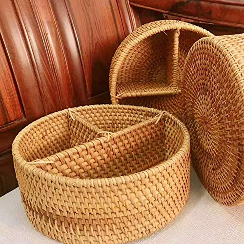 Panier en rotin tissé main pour table basse et salon élégant - 3