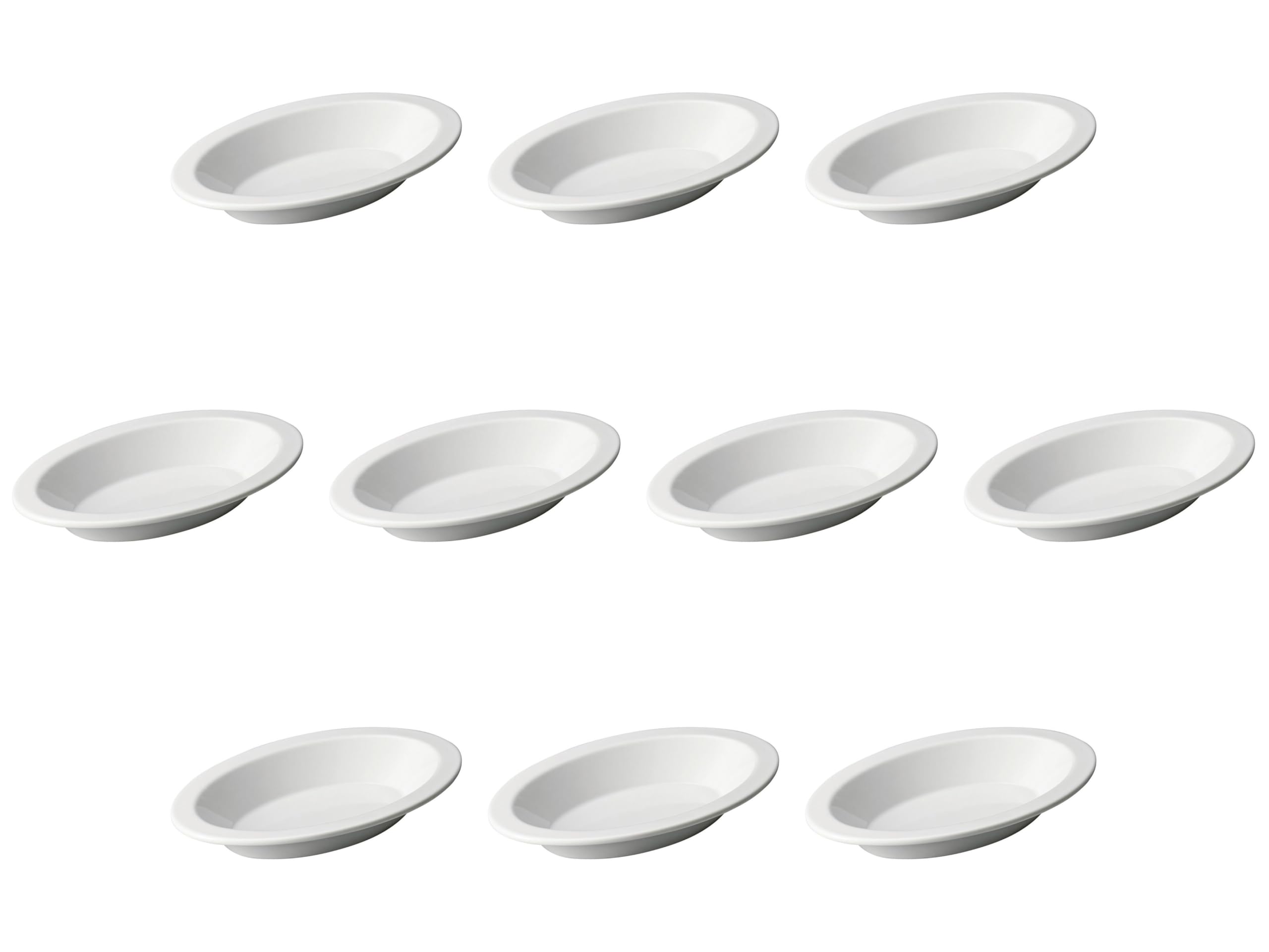 Set of 10 SIRO Oval Au Gratin Large [22 x 13.3 x 3.2 cm) | Setomonohonpo Ceramic Au Gratin Dish