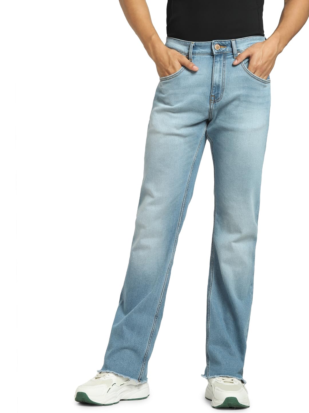 Buy Jack & Jones Men's Cotton Blend Bootcut Blue Jeans_34 at Amazon.in