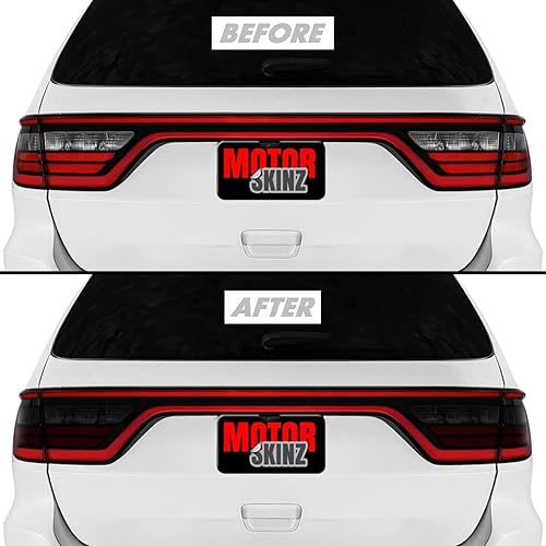 SlickMod Tinte de humo de vinilo precortado para luz trasera Dodge Durango 2014-2023 (20% humo oscuro, 4. luz trasera interior)