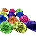 Novelty Place [Party Stars Neon Fedora Plastic Party Hats - Gangster Style & UV Blacklight Glow - for Kids and Adults (Pack of 24)