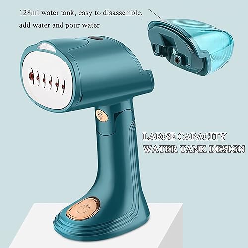 Miniatura 5 de Vaporizador de mano para ropa, vaporizador portátil de ropa de viaje con 1500 W potente y ligero, plancha de vapor de tela para el hogar y viajes