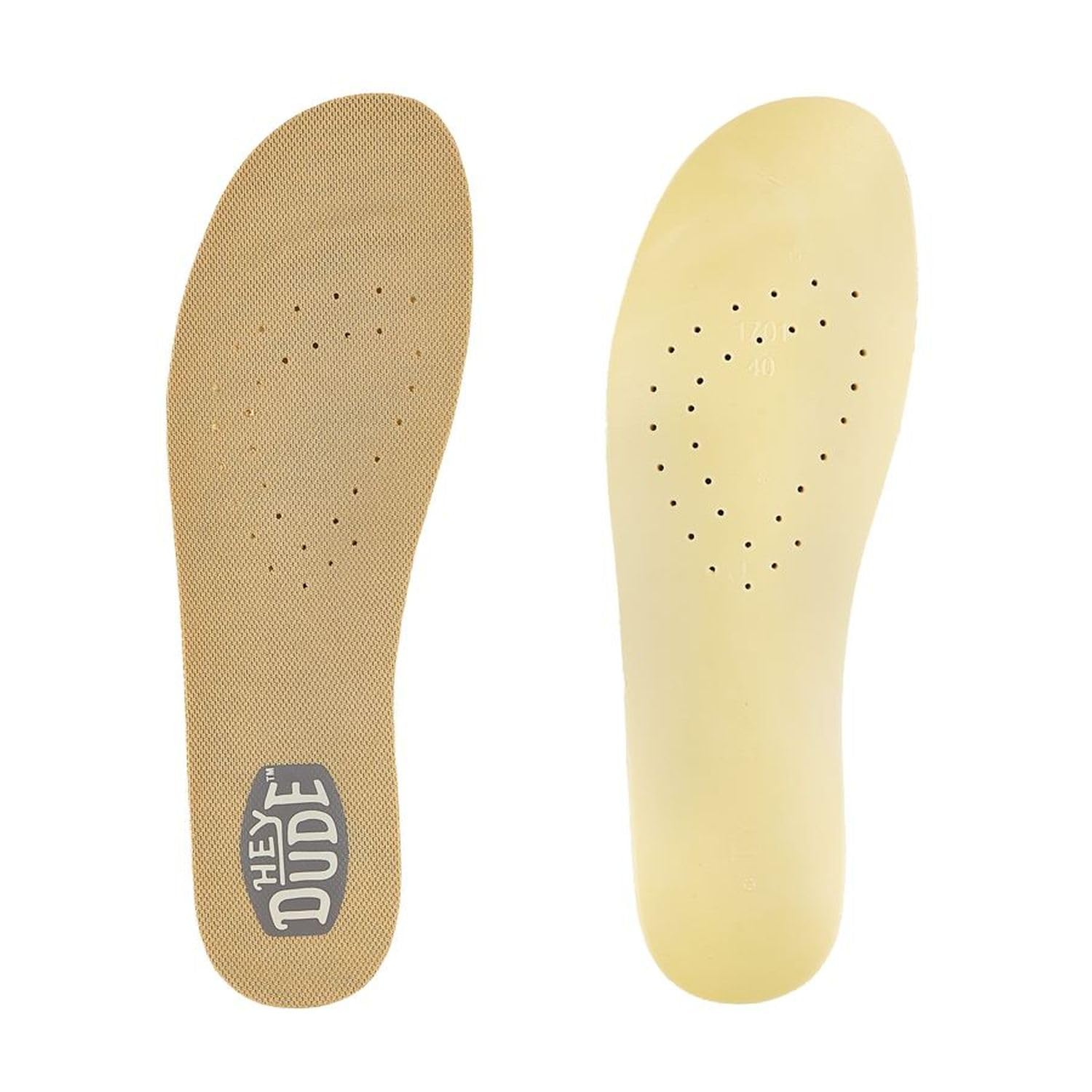 Hey Dude Women's Micro Mesh Insoles W Tan Size 9 | Women's Shoes | Women Slip-on Insoles | Comfortable & Light-Weight