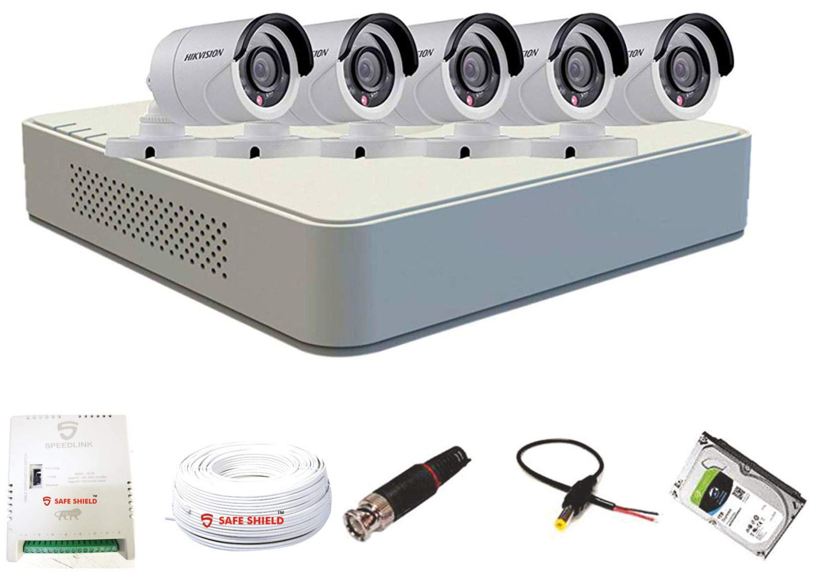 See full amazon price history chart for HIKVISION 8 Channel DVR & 5 Bullet LED CCTV Camera with Speedlink Cable & Power Supply Surveillance kit (white) HIKVISION 8 Channel DVR & 5 Bullet LED CCTV Camera with Speedlink Cable & Power Supply Surveillance kit (white) (B07J3DY1NP) Amazon Price History, Amazon Price Tracker