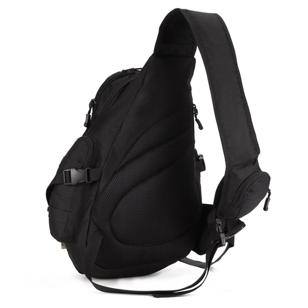 HUNTVP Marsupio Uomo Sportivo, Borsetta a Tracolla Militare Borsa per Campeggio Escursionismo Ciclismo Viaggio Trekking Porta Smartphone Chiave Denaro