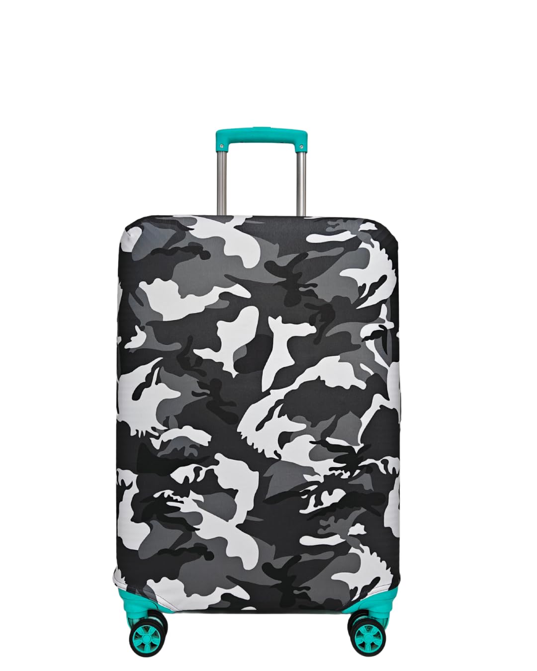 Army Printed Luggage Cover for Traveling Bag & Suitcase Stretchable & Scratchproof Trolley Protector with Velcro Lock & Lightweight Washable Material(Only Cover in Product) (Medium)-image-3