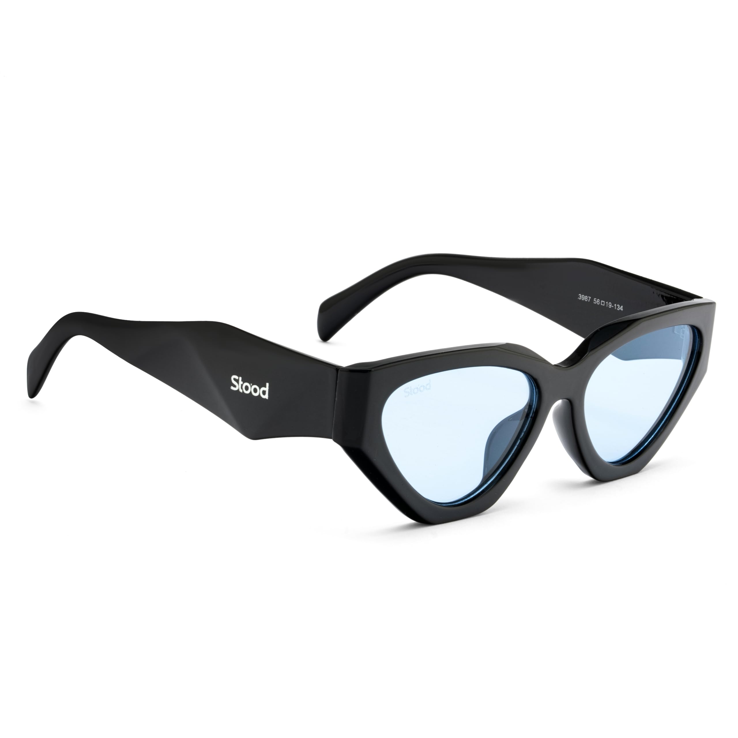uv protected sunglasses | plastic lens | full rim cat-eye | men & women | sg-std0035