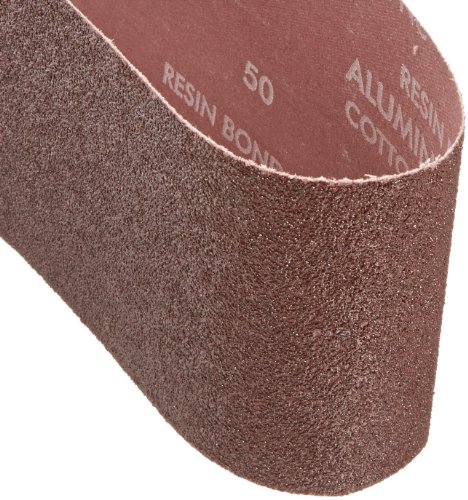 Norton 07660701744 Portable Abrasive Belt, Cotton Fiber Backing, Aluminum Oxide, 24