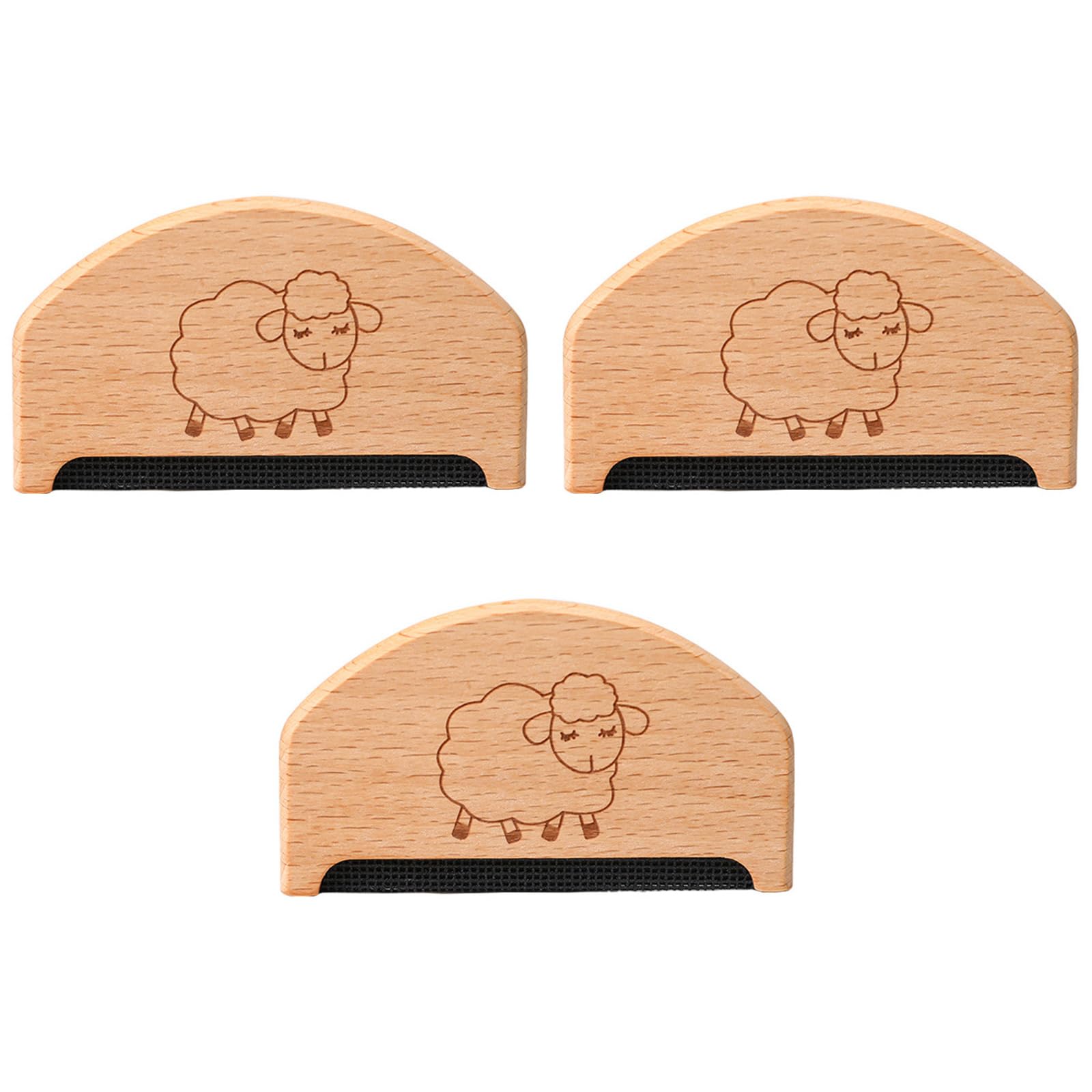 3 Pack Wood Sweater Lint Remover Cashmere Shedding Clothes Lint Remover Beech Wood