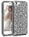 iPhone 8 Case, Vofolen iPhone 8 Case Glitter Bling Crystal Shiny Heavy Duty Protection Drop Impact Resistant Hybrid Protective Shell Dual Layer Armor Soft Bumper Hard Cover for iPhone 8 7 (Black)