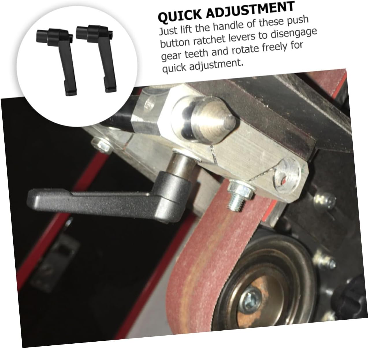 Metal Adjustable Handle Thread Fixing Knob 2pcs for Quick Adjustments