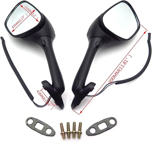 Miniatura 7 de Espejos direccionales SMT compatibles con Suzuki GSXR 1000 2005-2010 K5 K6 K7 K8 K9 carbono transparente (ZX) [B00RUEAZXQ]