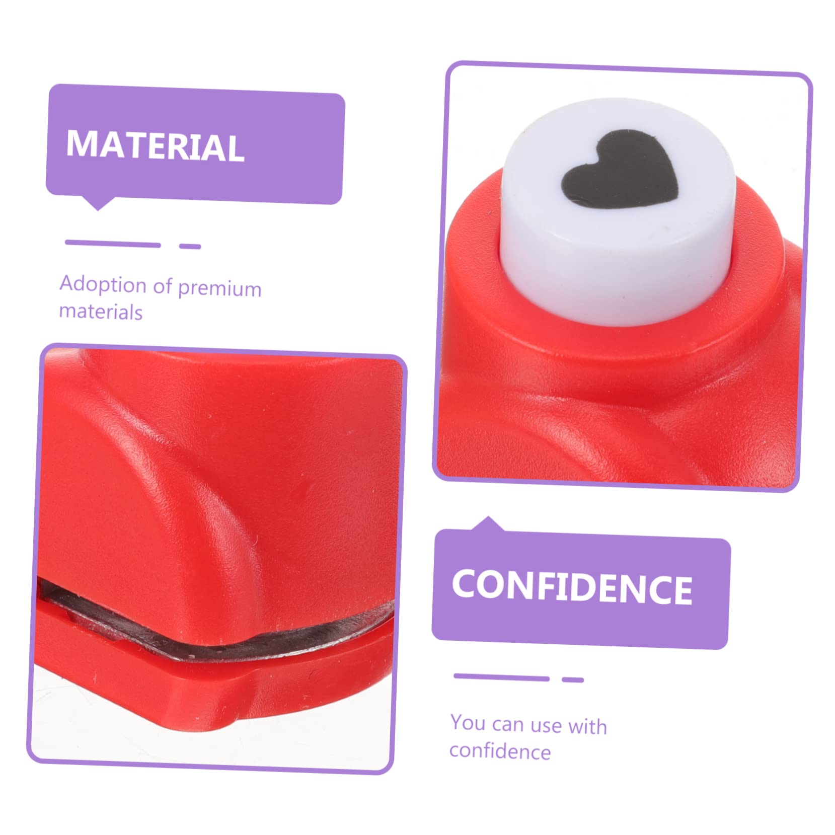 HOMSFOU 2 Set Punzoni Decorativi Per Carta Fustellatrice Manuale Per Scrapbooking E Creazioni Fai Da Te Include Forme Cuore Ombrello Stella Nota Musicale Piedino E Coniglio Per 8 Pezzi*2