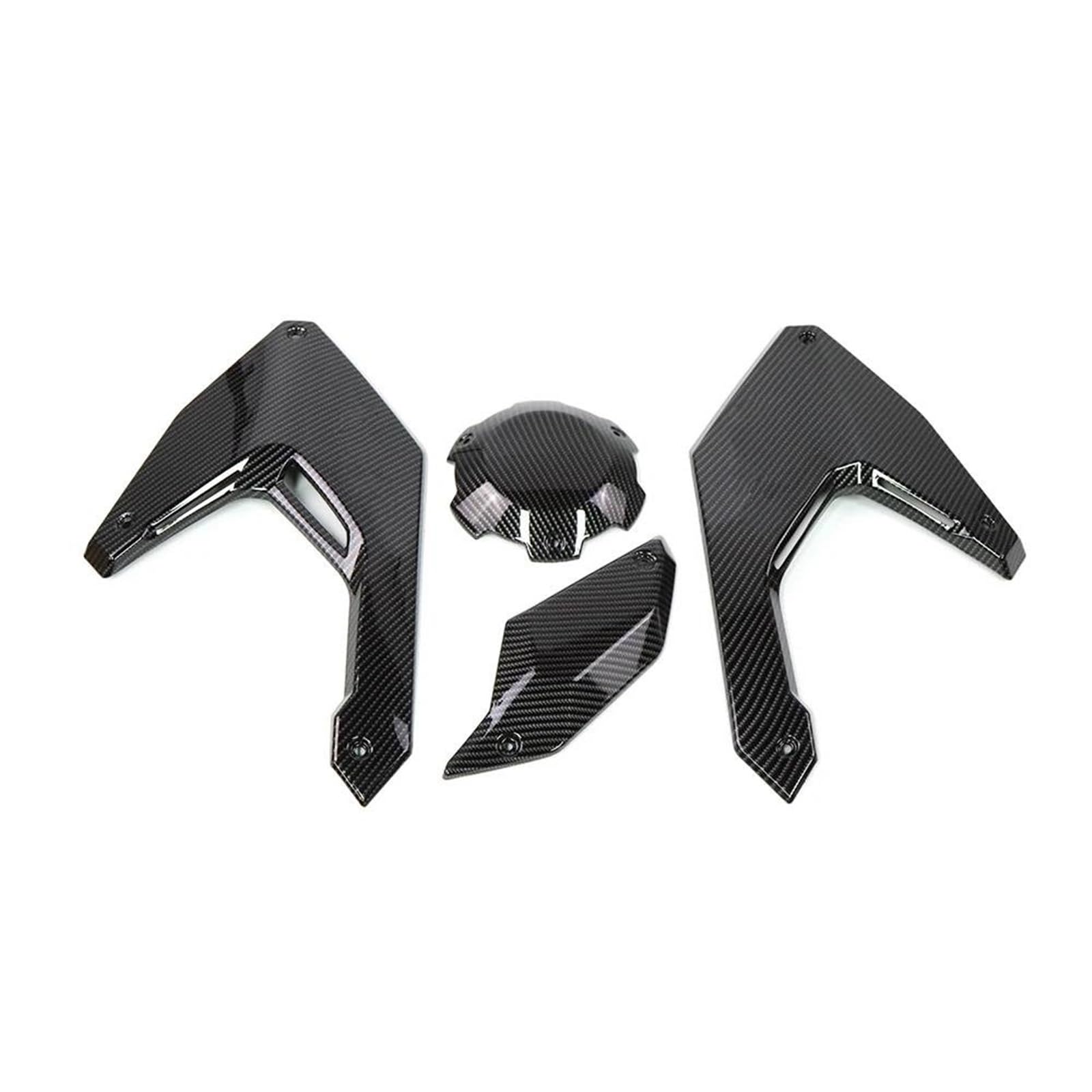 Cubierta del Asiento Trasero Panel De Marco Lateral Motocicleta Protector Carenado Cubiertas Laterales Tanque Motor Paneles para X-ADV 750 2021-2026 Trasero Carenado de Capó(Carbon C)
