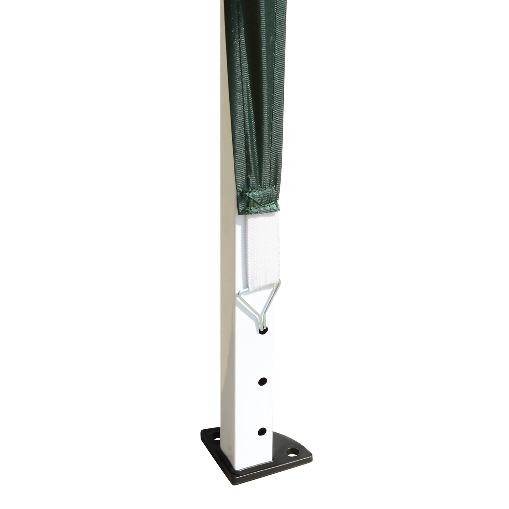 Outsunny Carpa Plegable Gazebo 3x3 m Cenador Plegable con Altura Ajustable en 3 Niveles Toldo Anti-UV y Bolsa de Transporte para Camping Fiestas Verde