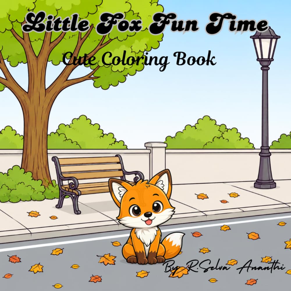Little Fox Fun Time: Cute Coloring Book