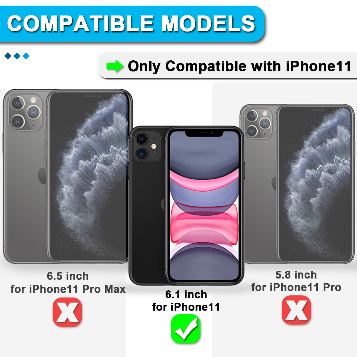 Wewnętrzny wspornik części zamienne metalowa osłona części wspornik naprawa kompatybilny z iPhone 11 6,1 cala, w tym pełny zestaw śrub wewnętrznych i zestaw narzędzi naprawczych
