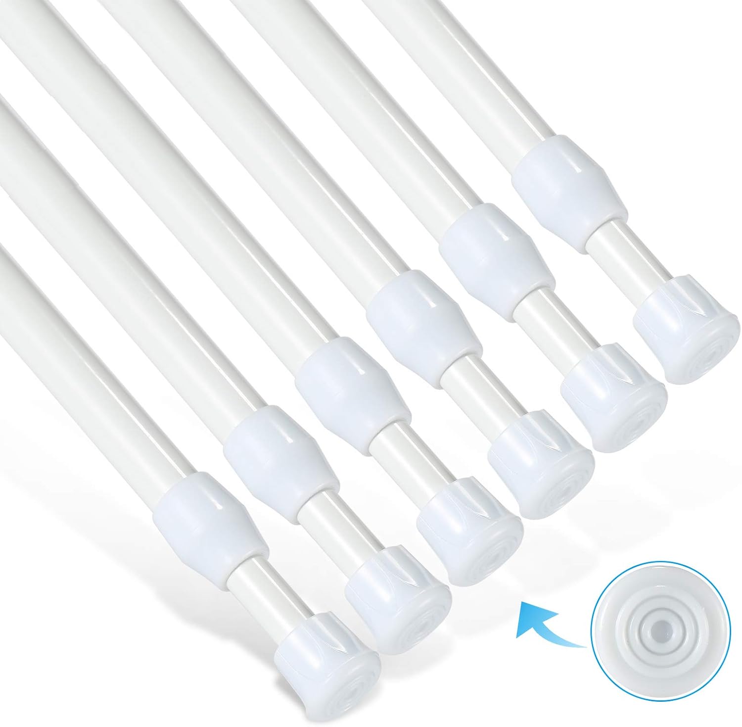 6Pcs Tension Rod, Goowin Tension Rods for Windows, No Drilling