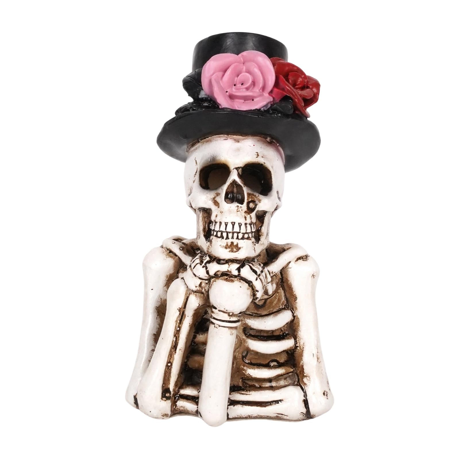 Halloween Ghost Gnome Candle Holder, Resin Spooky Tealight Decor
