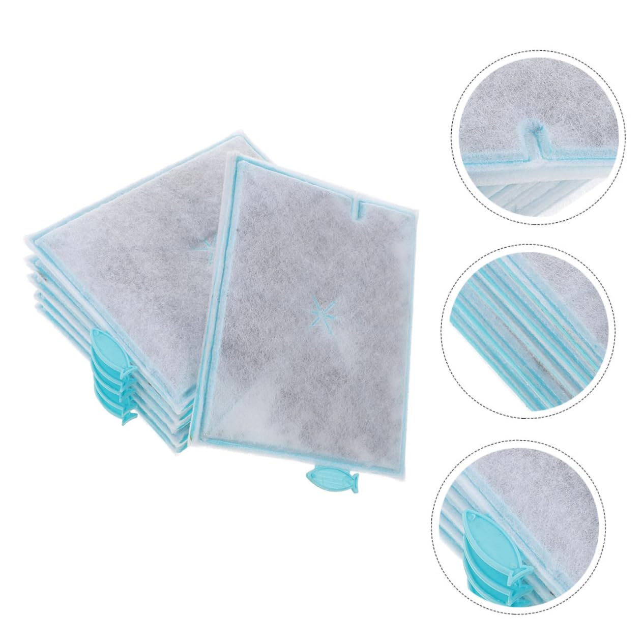 BESPORTBLE 24piezas Almohadillas De Algodón para Acuarios Repuestos De Filtro Compatibles Filtración y Práctica para Peceras