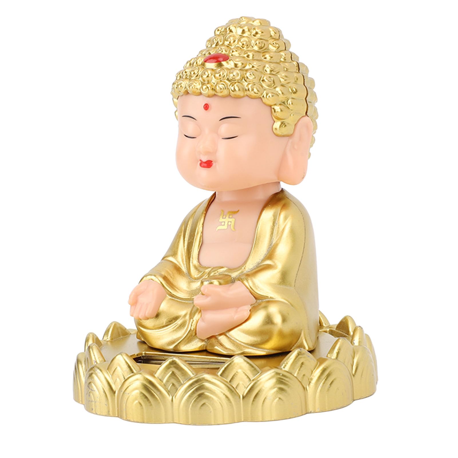 Amazon.com: Ozgkee Nodding Buddha Statue Solar Powered Vivid