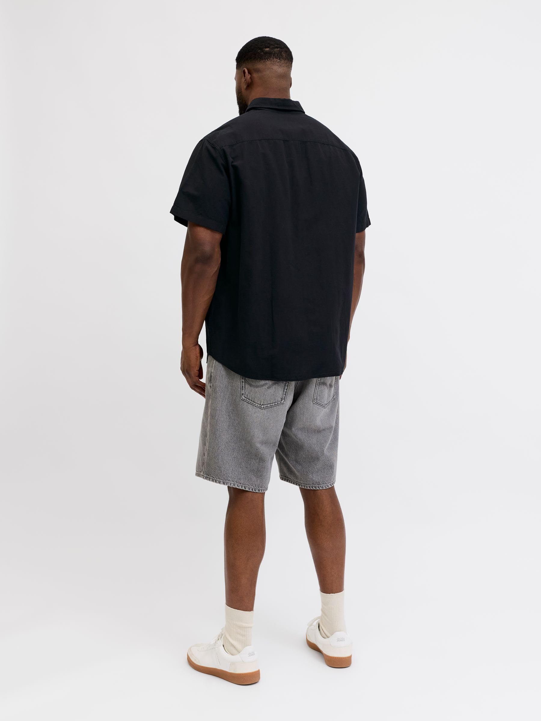 Jack & Jones Herren Jjebreeze Linen Blend Shirt S/S Sn Pls Jjebreeze Linen Blend Shirt S/S Sn Pls (1er Pack)