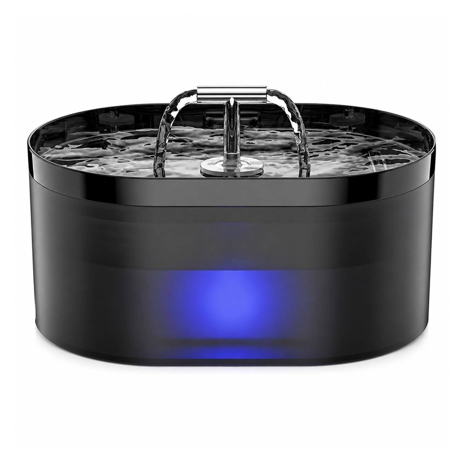 Fuente De Agua para Gatos, Consumición Automática 2,2 L | Plástico, Filtro Carbón Activado, Bomba Súper Silenciosa, Alimentada Por Carga, Con Dispensador(Water dispenser)