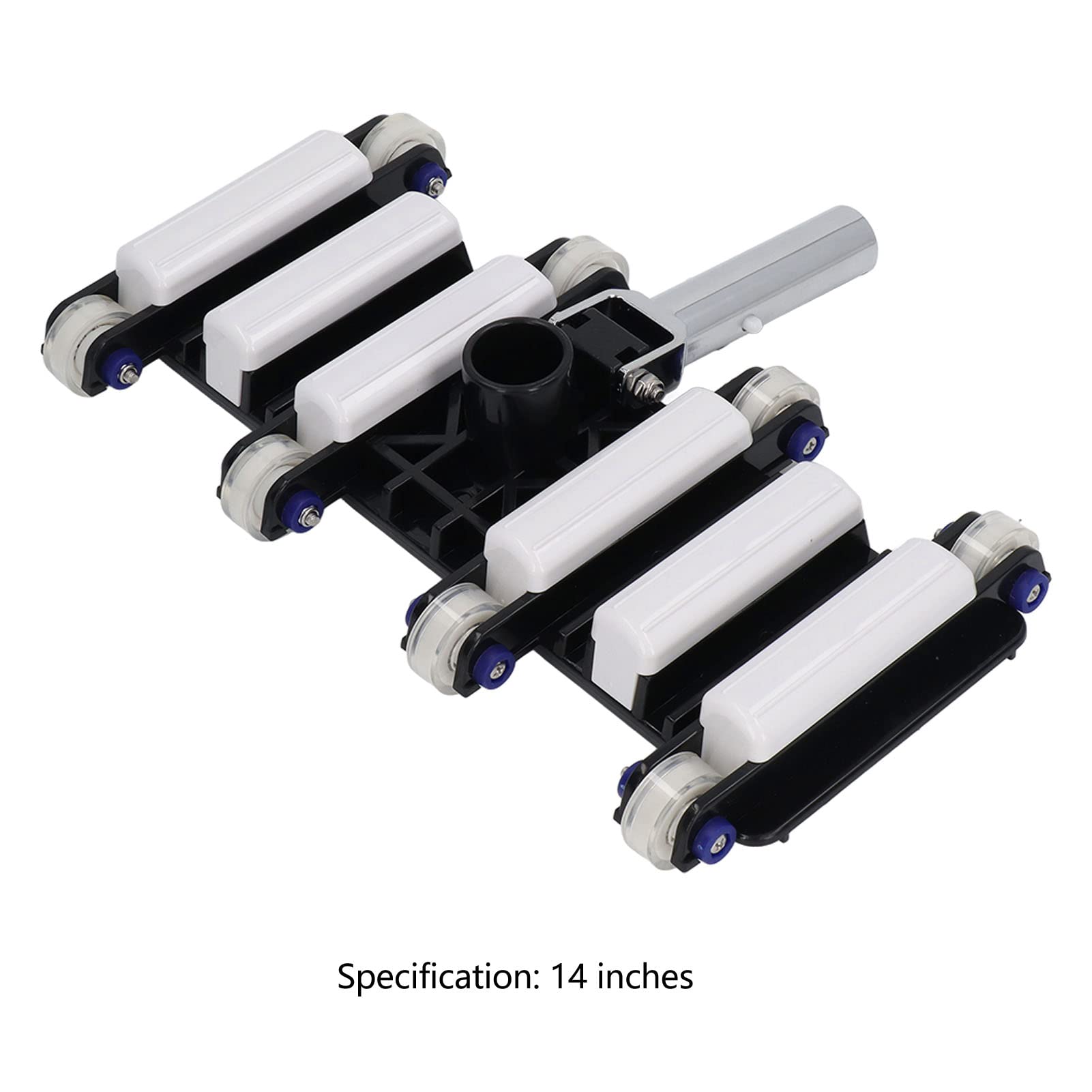 Lybunair Handheld Swimming Pool Vacuum Brush Head, Plastic Pool Cleaning Suction Head for Swimming Pool Water Park, 14 Inch