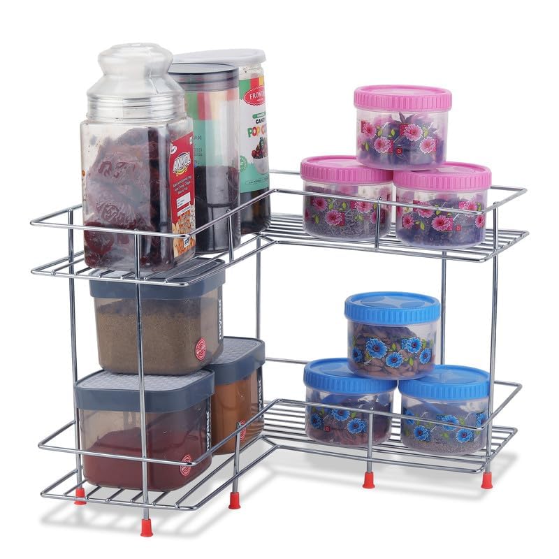 See full amazon price history chart for CR18 COLLECTION Stainless Steel L Shape Rack for Kitchen | Kitchen Dish Rack | 2-Tier Corners Kitchen Rack | Plate Dish Stand | Multipurpose Rack for Kitchen (L Shape Corner) CR18 COLLECTION Stainless Steel L Shape Rack for Kitchen | Kitchen Dish Rack | 2-Tier Corners Kitchen Rack | Plate Dish Stand | Multipurpose Rack for Kitchen (L Shape Corner) (B0CYM1PBZ7) Amazon Price History, Amazon Price Tracker