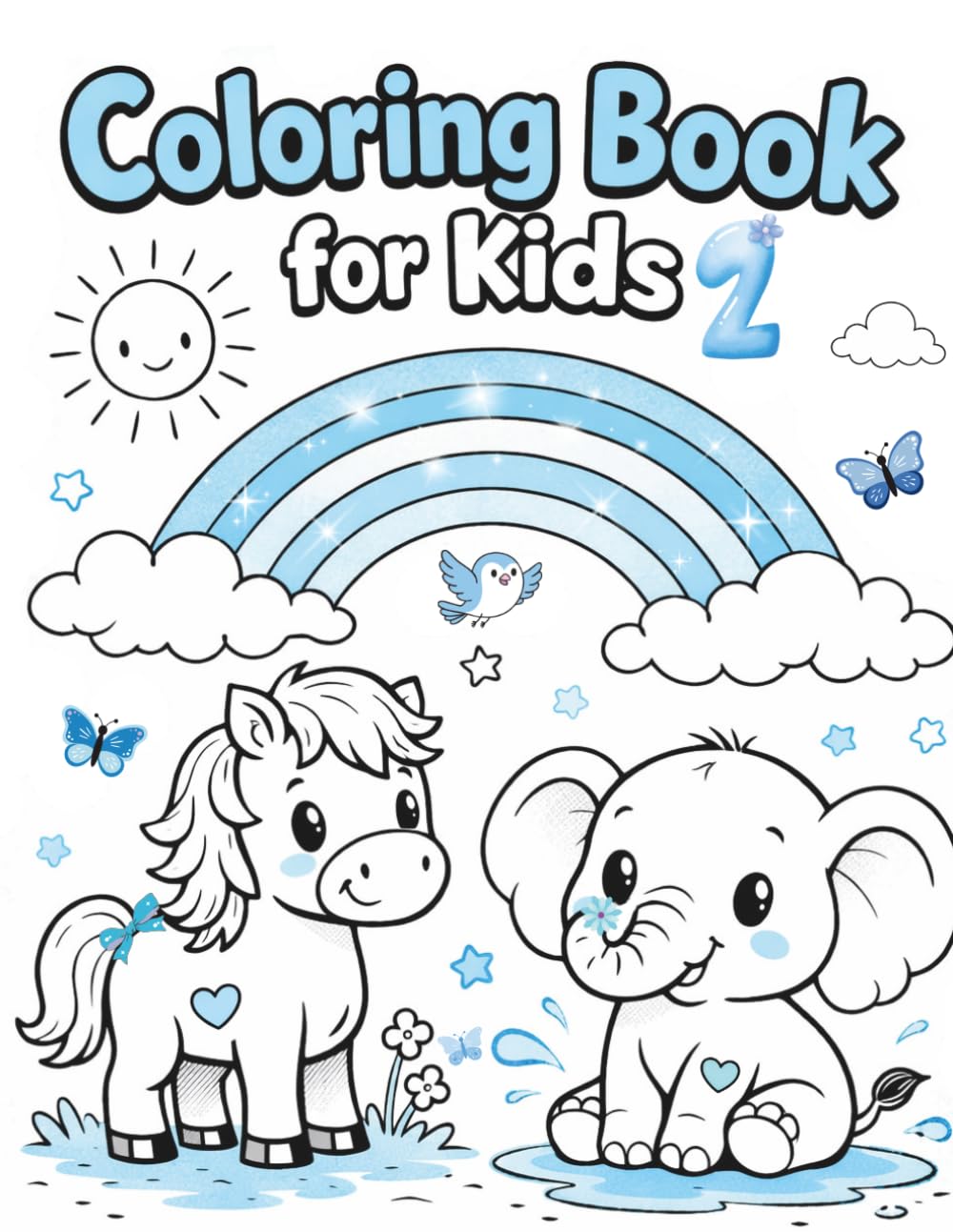 Coloring Book for Kids vol 2 (Cute Animals Coloring Book Series)