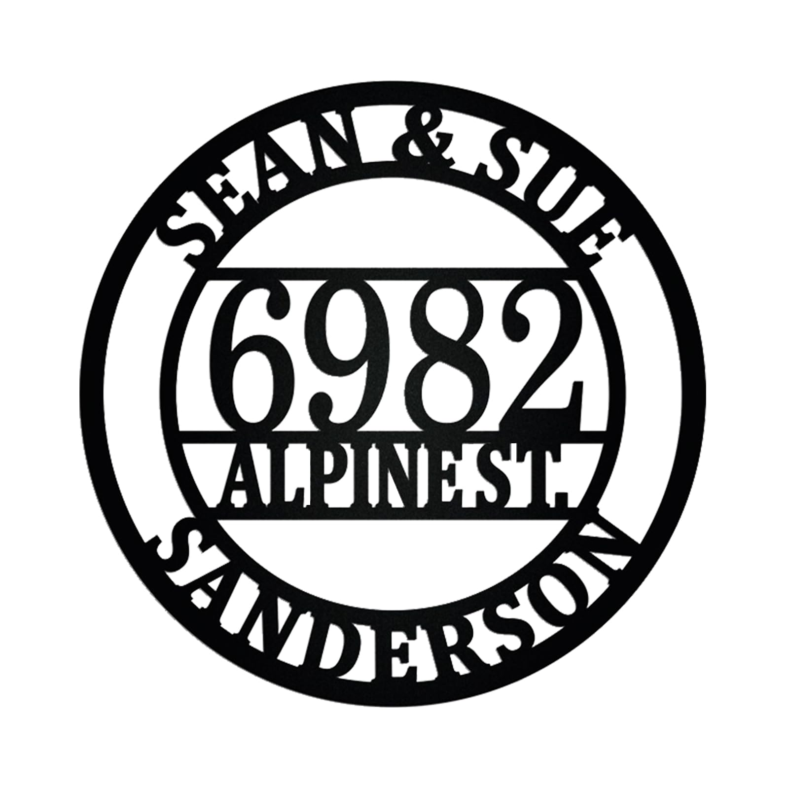 Custom Metal Letters for Outdoor Signs Personalized Address Numbers House Sign with Last Name Metal House Numbers Custom Metal Address Personalized Sign Street Sign