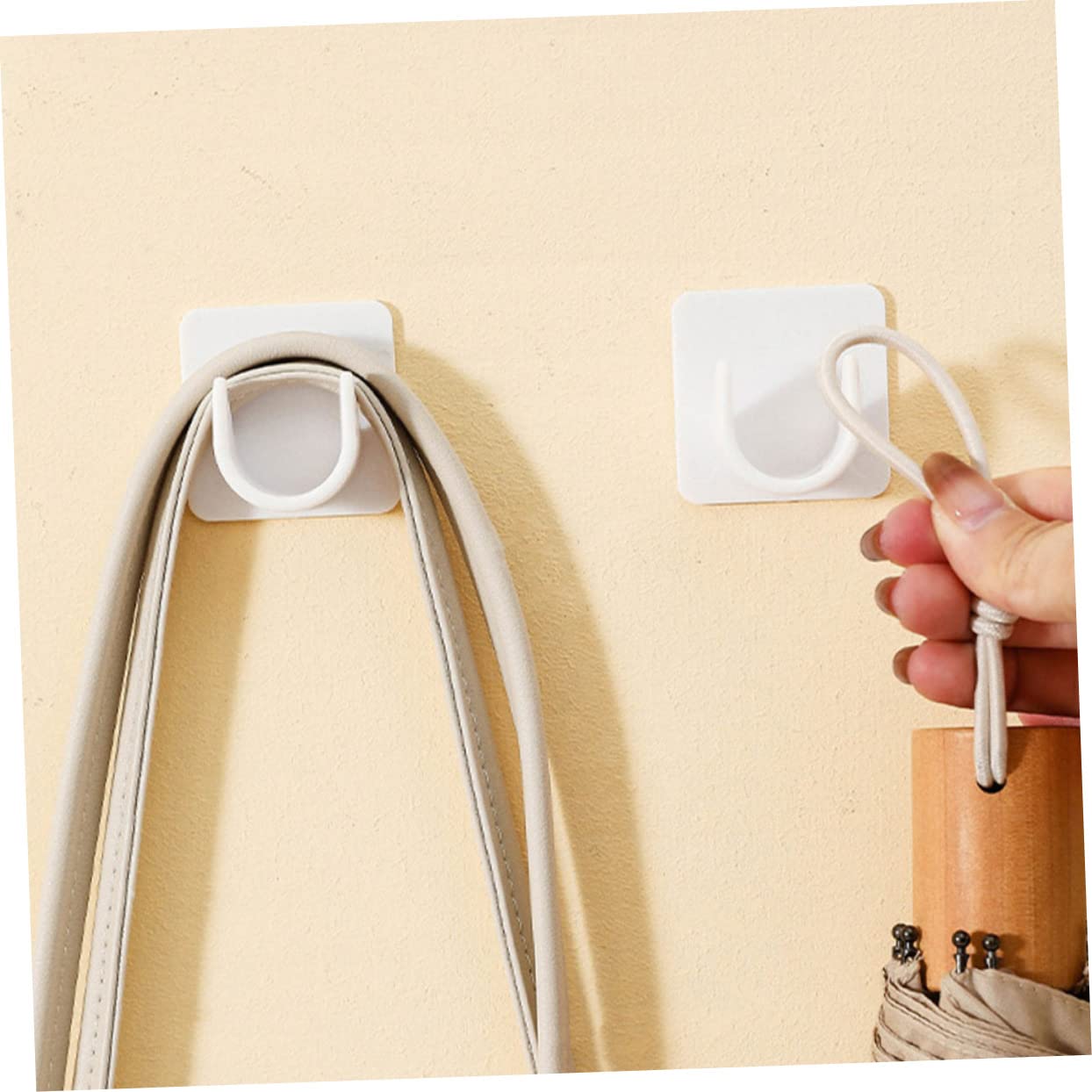 VINTORKY 4Pcs Curtain Rod Support Brackets Heavy Duty Wall Mounted Holders for Easy Installation Bedroom Living Room Office and Kitchen and Design