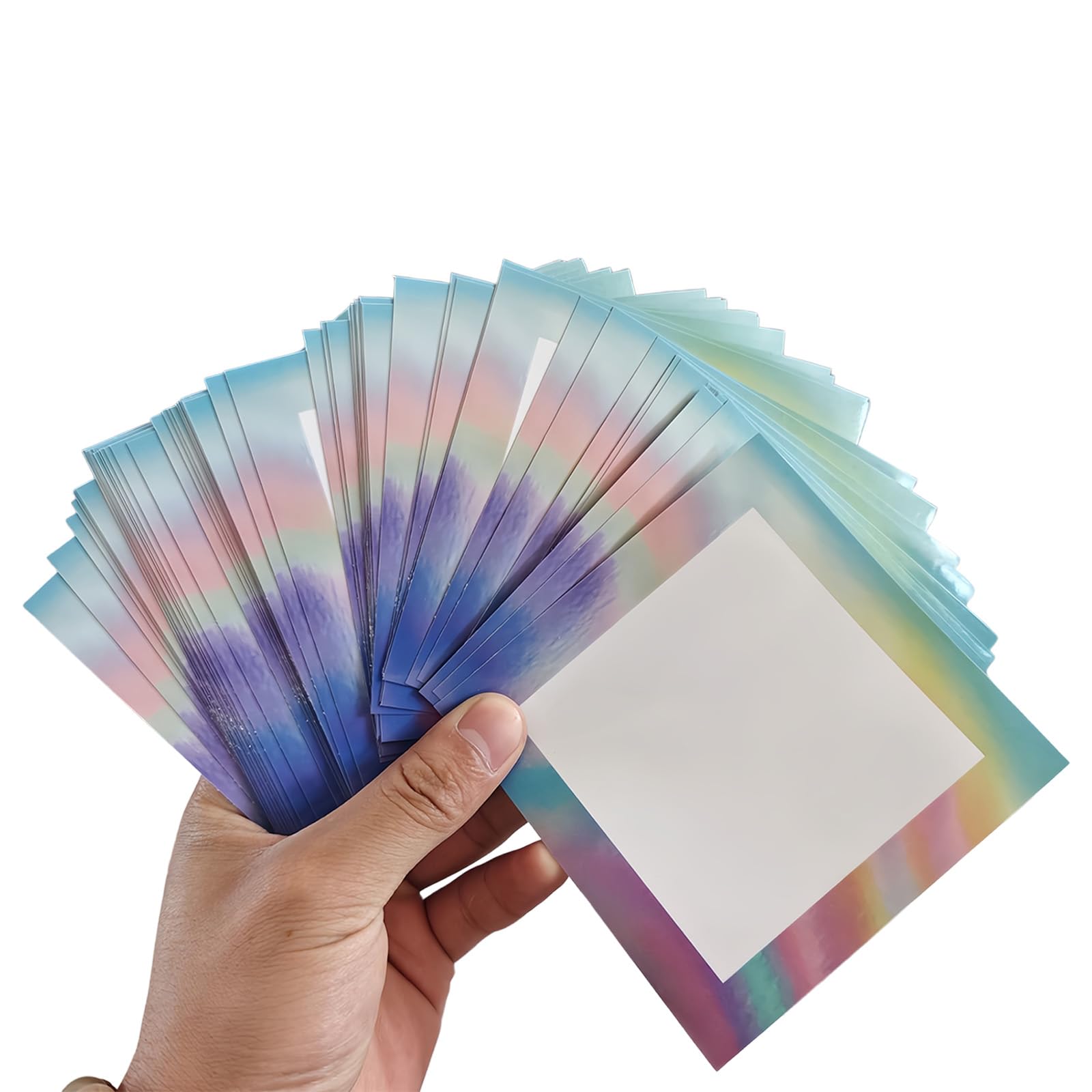 Elnwnnkc 12Pieces Paper Frame Dividers for Beads Art Projects with Washable and Foldable Features Multipurpose Crafting Film