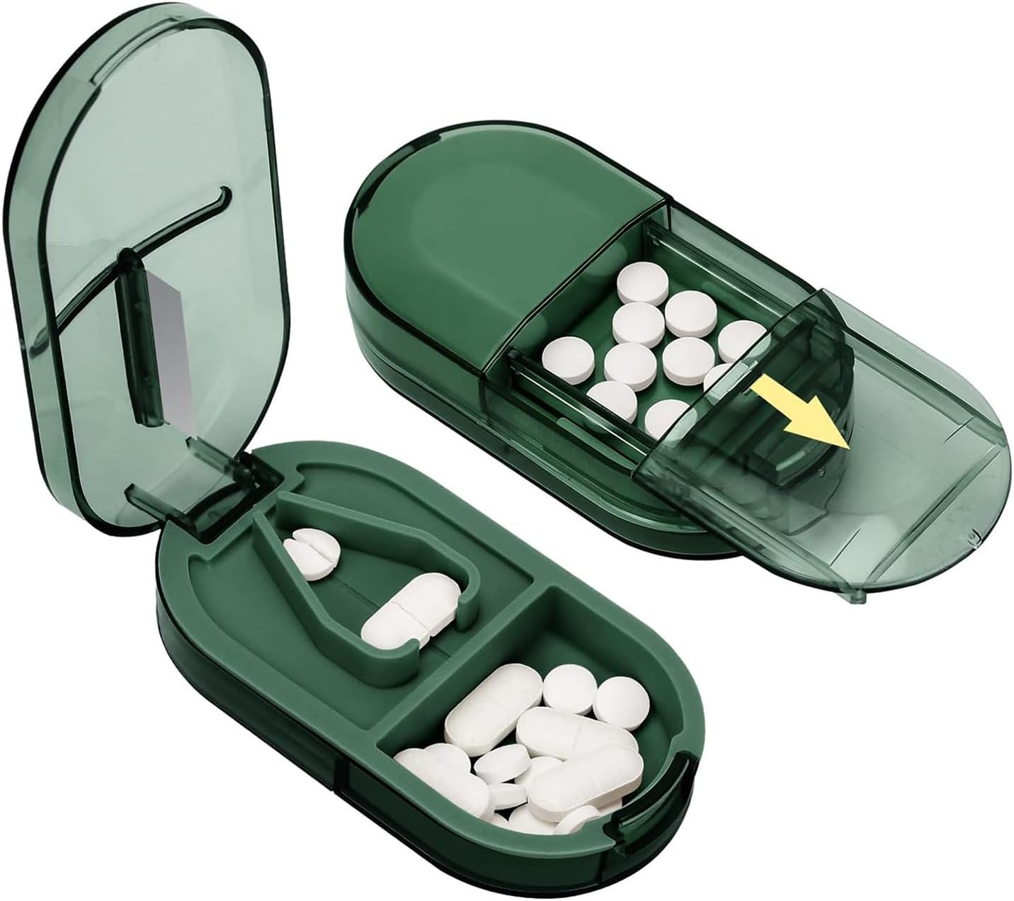 Cortador de Pastillas, Pill Cutter Con Dispensador de Pastillas ...