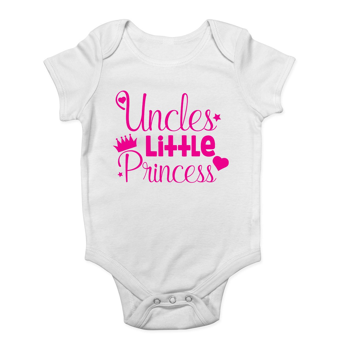 Uncle's Little Princess Pink Cute Baby Vest Bodysuit