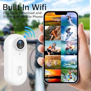 HD Action Camera, POV Camera, 360 Rotation Portable Wearable Mini Action Cam, for Motorcycle, Bicycle, Diving, Travel
