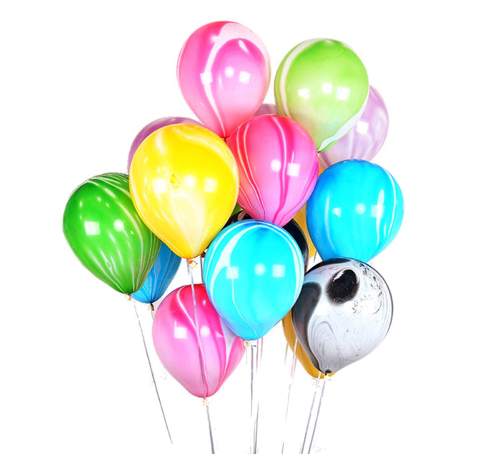 Amazon | Olive-G カラフル マーブル バルーン 風船 100個 セット